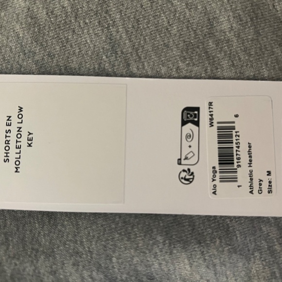 Alo - Low Key Sweat Short - Heather Grey - Size M - NWT - Picture 7 of 7